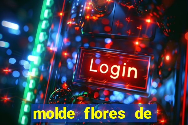 molde flores de papel para imprimir